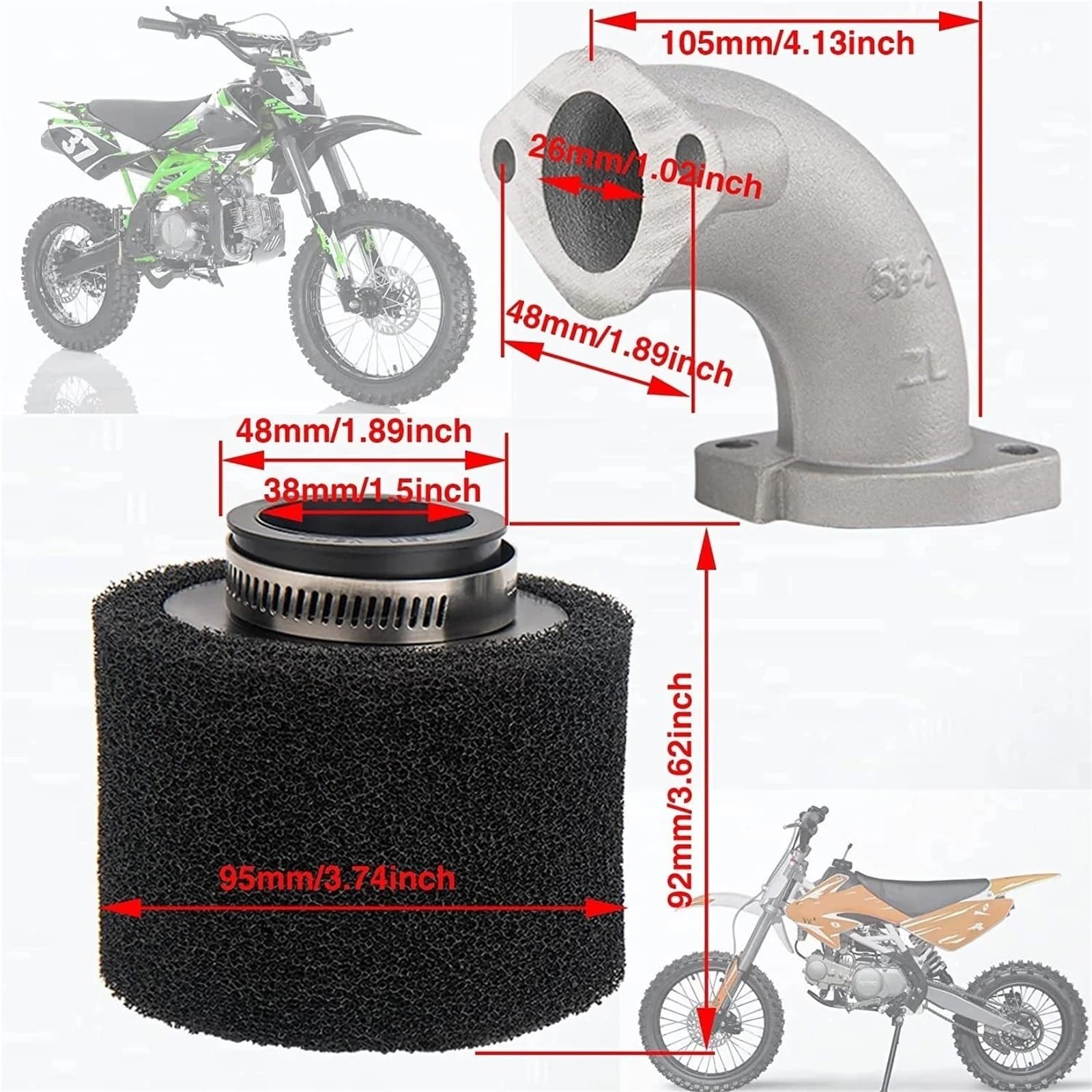 Zestawy do naprawy gaźnika PASUJE DO VM22 26mm Gaźnik PASUJE DO Mikuni Pit Dirt Bike 110cc 125cc 140cc PASUJE DO Lifan PASUJE DO Zongshen Gaźniki motocyklowe(Single)