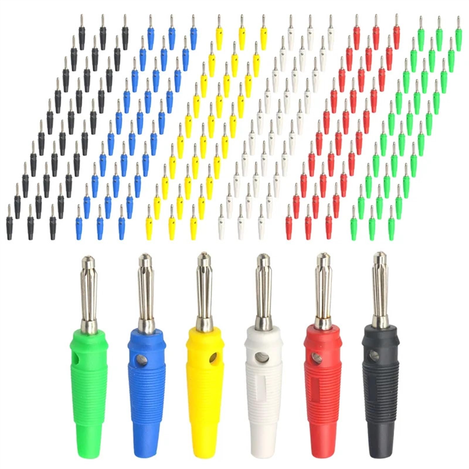 Connecteurs de Haut-Parleur, fiche Banane de 4MM, amplificateur, Poste de Liaison, Prise Banane for bornes de câble, 20 pièces/lot(Red 20Pcs)
