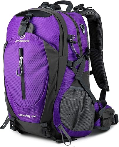 FENGDONG 40L Waterproof Lightweight Hiking,Camping,Travel Backpack for Men Women