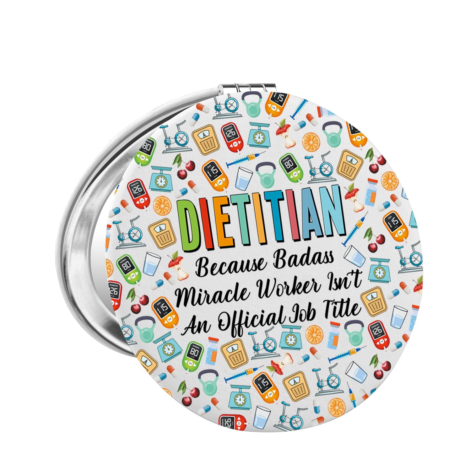 FAADBUK Funny Dietitian Thank You Gift Nutritionist Graduation Gift Dietitian Makeup Mirror for RD (Dietitian Mirror)-picture-17