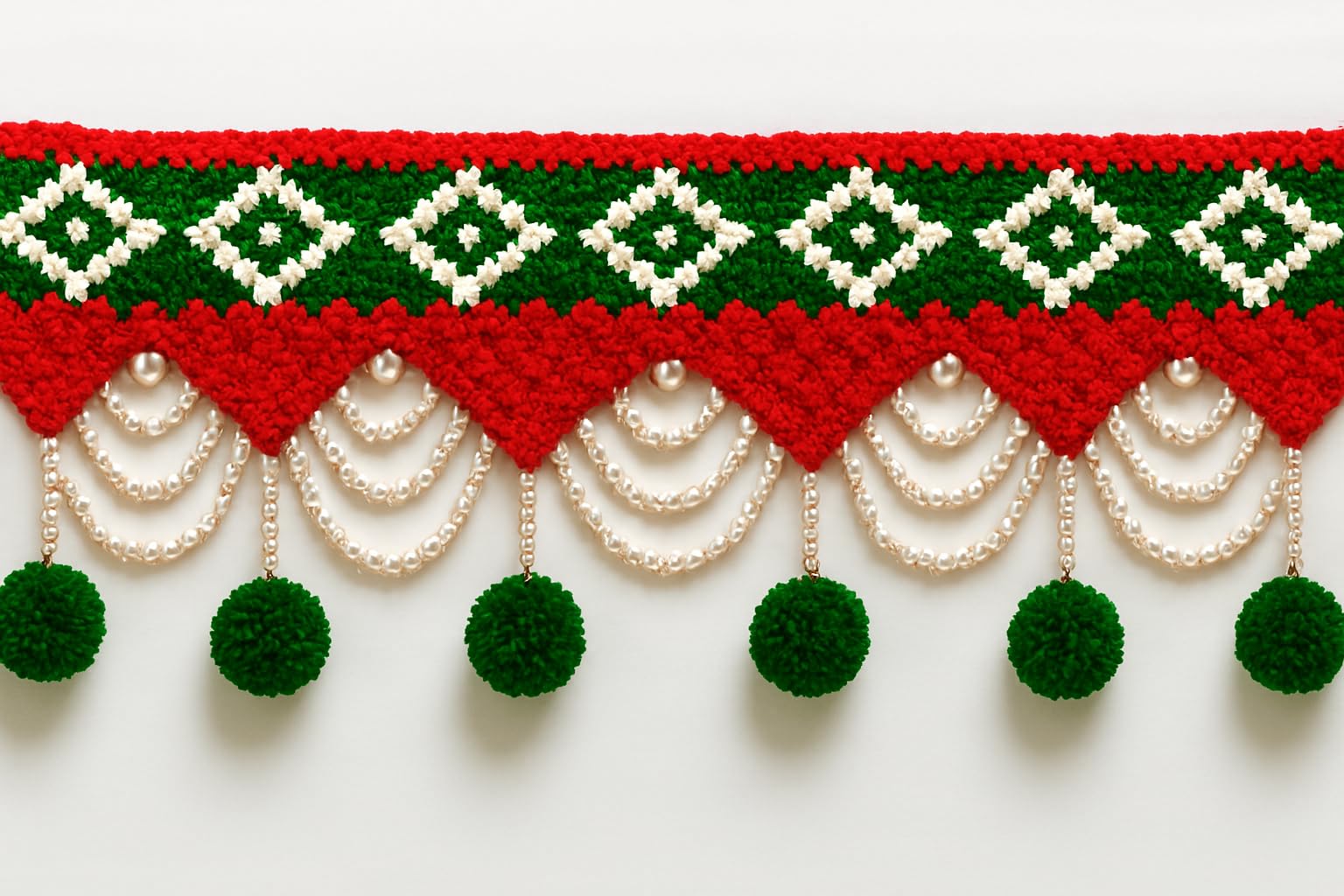 Handmade Woolen Toran - Diwali Decor & Wedding Gift -10 Handmade Woolen Toran - Diwali Decor & Wedding Gift -10