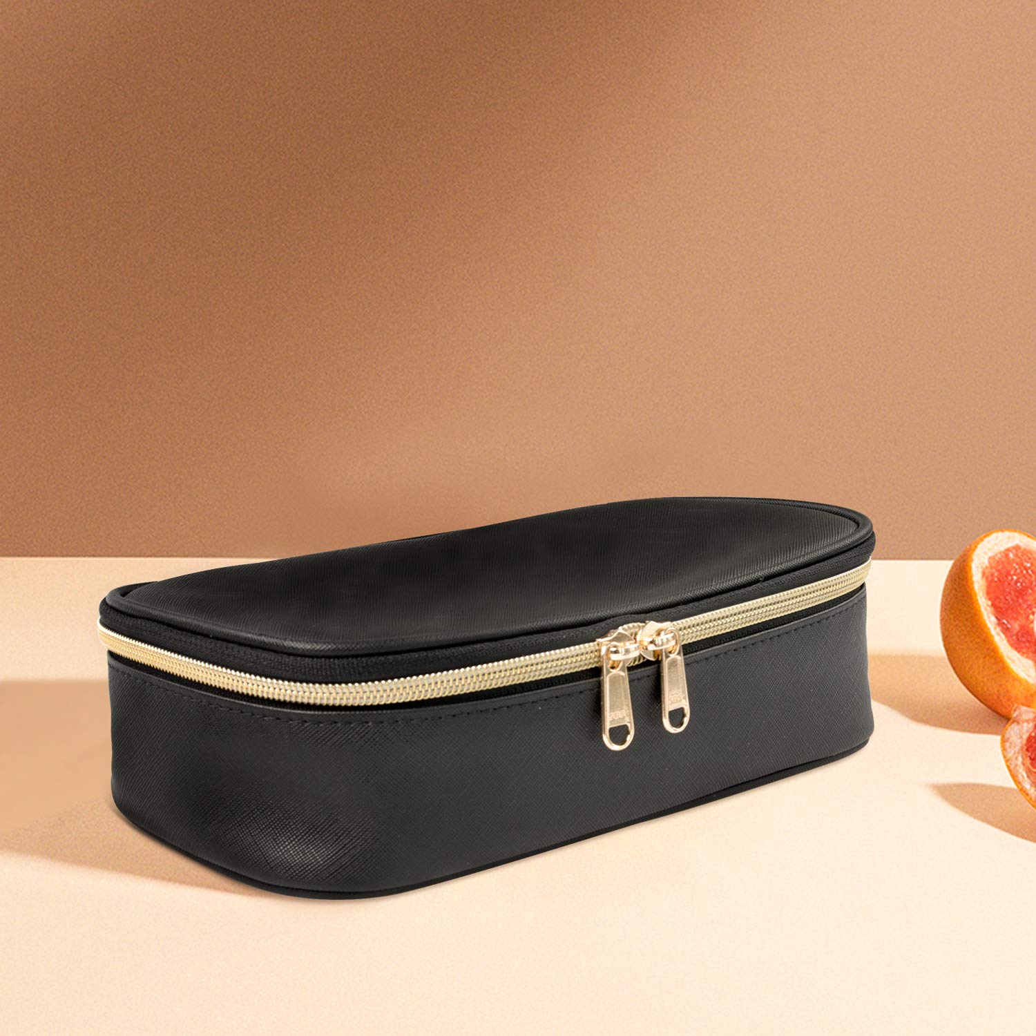 Small cosmetic bag,Portable Cute Travel Makeup Bag for Women and girls Makeup Brush Organizer cosmetics Pouch Bags-Black : Beauty & Personal Care