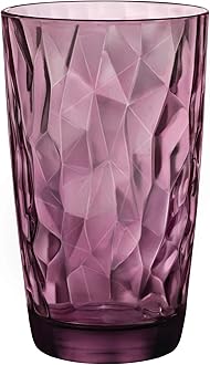 Diamond Rock Purple Hi-ball tumbler 470ml, fuchsia, 6 Glasses