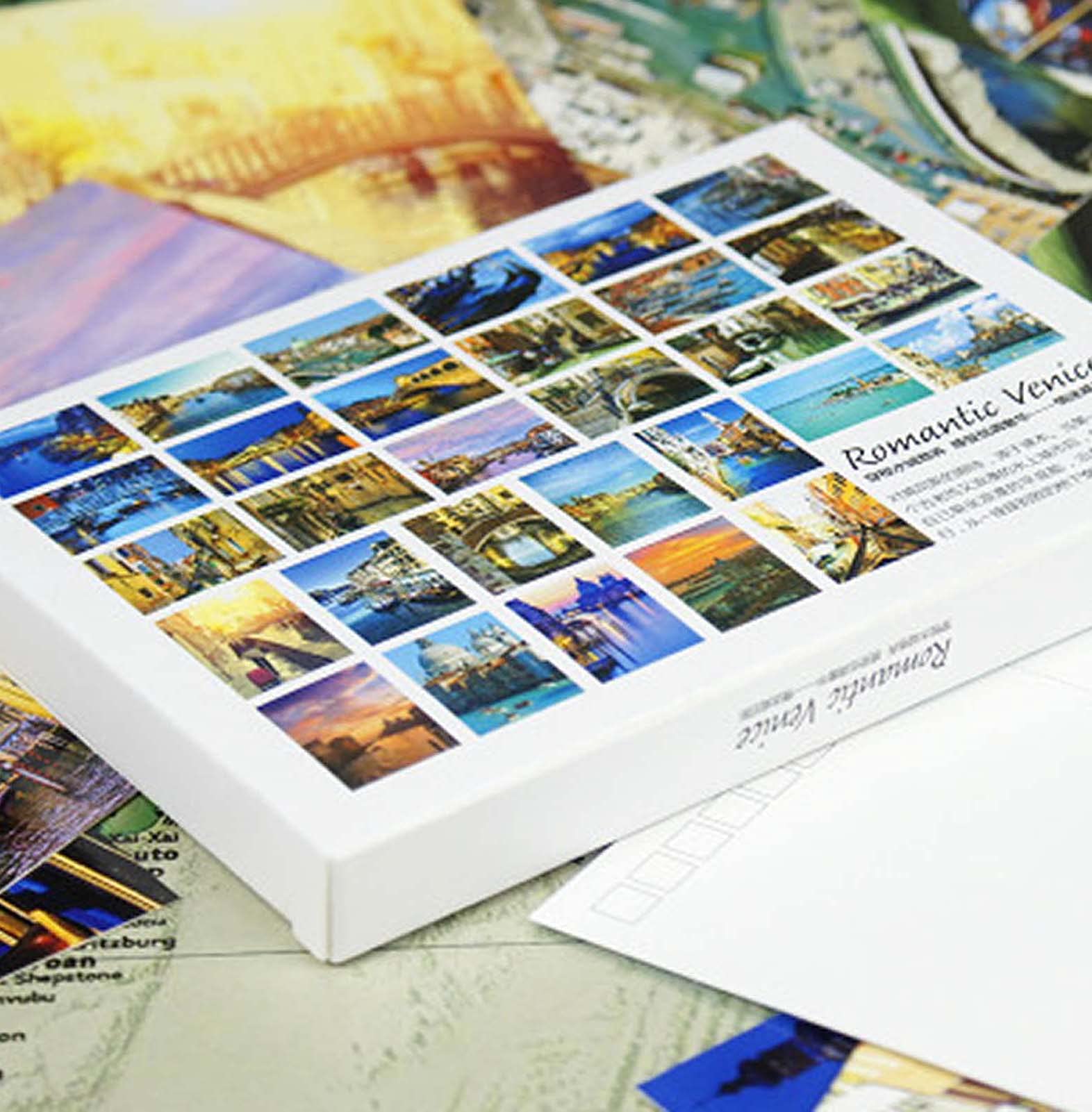 30 PCS Beautiful World Travel Scenery Cards Artistic Retro Postcards (Venice), Multi-colored, Medium - Image 3
