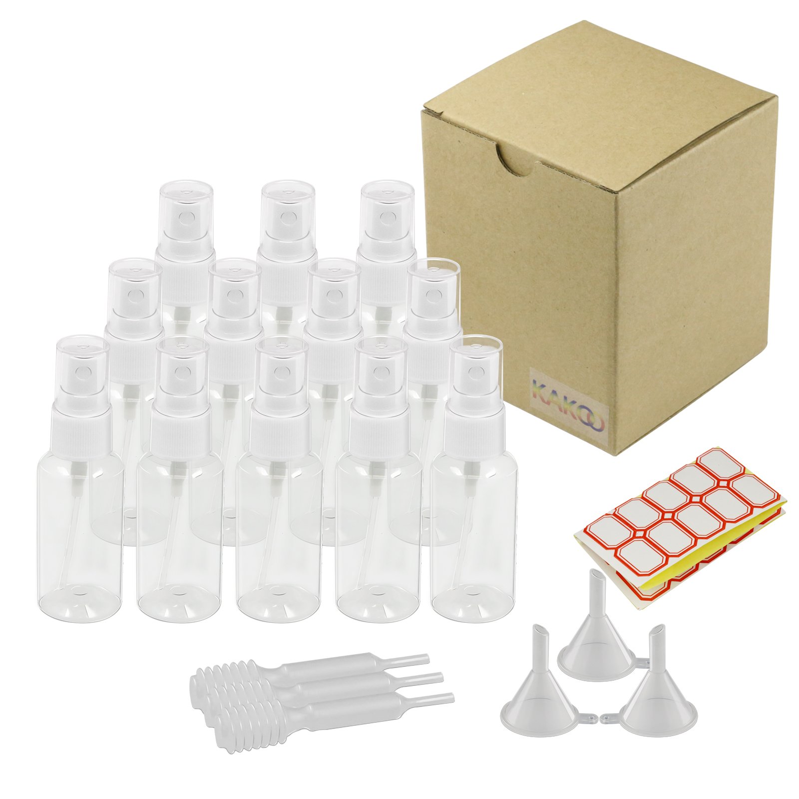 DIY Crafts Pack Of 5 Bottle Set, Combo Offer, Transparent Travel Bottle Toiletries Liq (Pack Of 5 Bottle Set, Combo Offer) 4