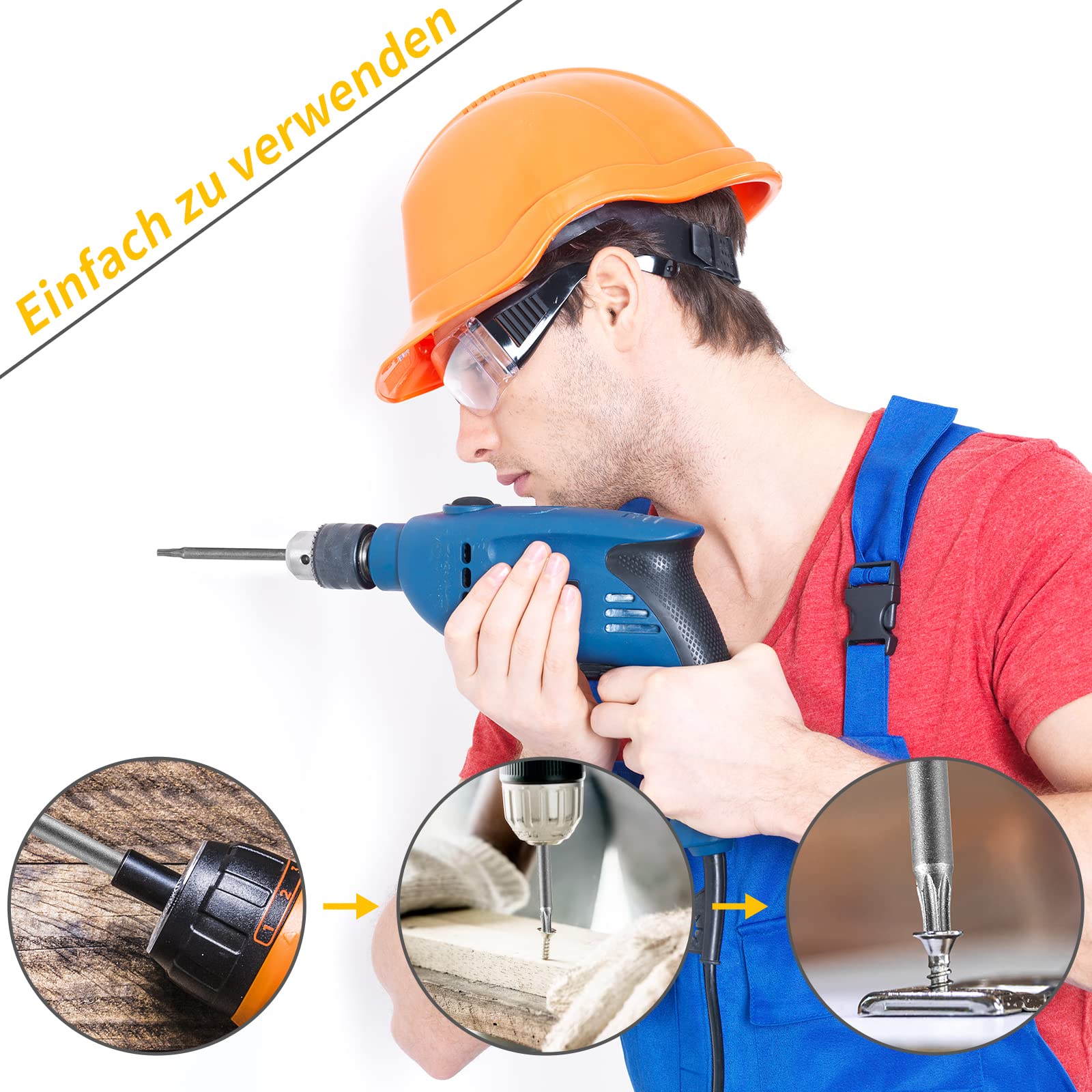 20 adet Torx uzun tornavida ucu seti, 11 Torx tornavida ucu, 8