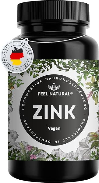 Feel Natural Zink 25mg 365 Tabletten vegan