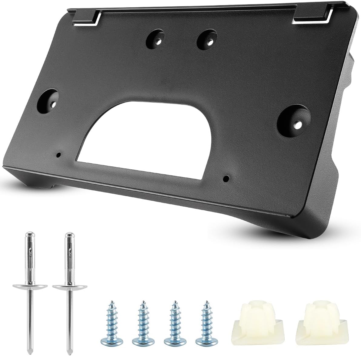 Front License Plate Bracket Fit for GMC Sierra 1500 2500HD 3500HD 2003-2007, Front Bumper License Plate Mount Holder Frame Replace 15199886 GM1068135