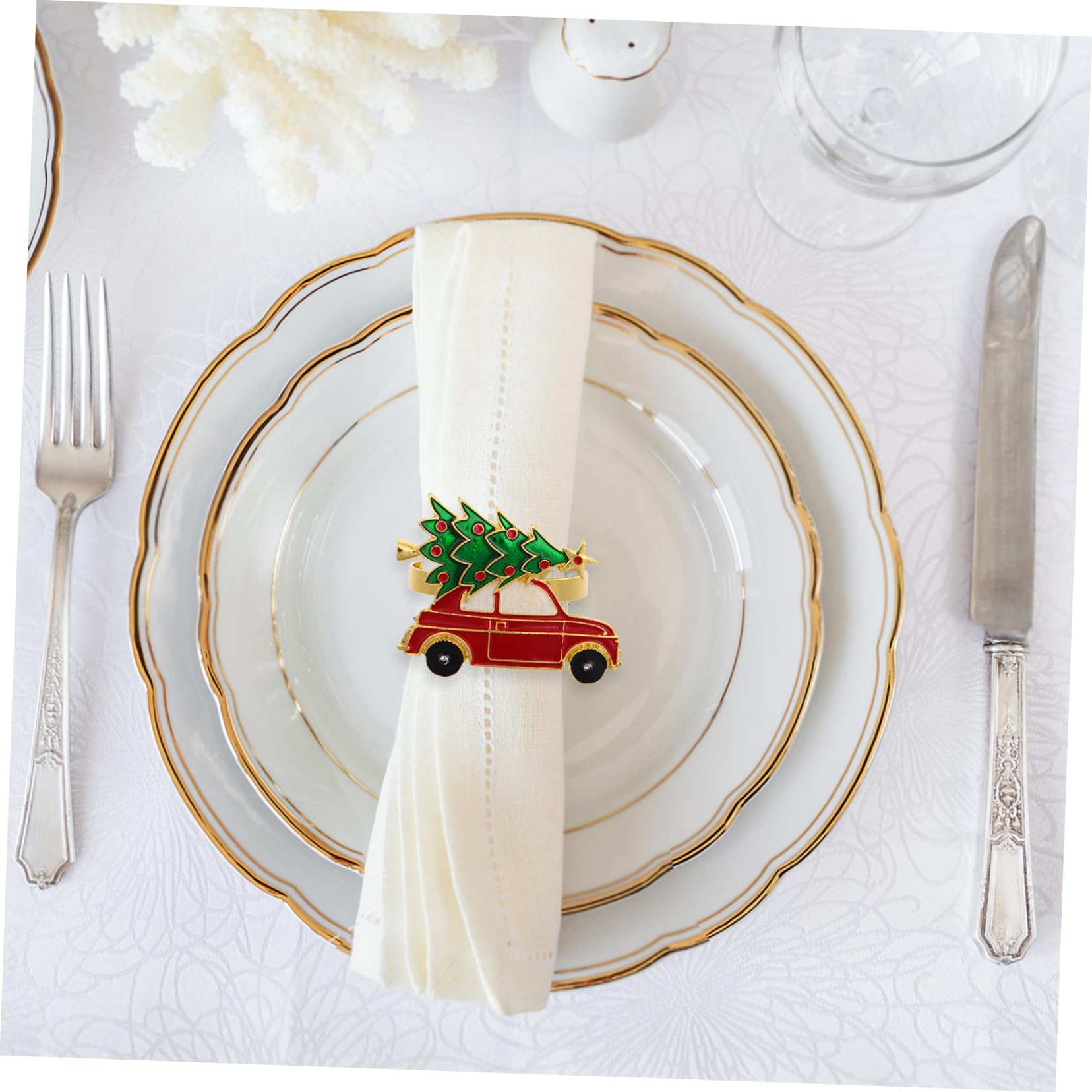 Ciieeo 3 Sätze Weihnachtsserviettenringe Weihnachtliche Tischdeko Tischdekoration Weihnachten Rentier Serviettenringe Weihnachten Serviettenring Goldene Serviettenringe 6 Stück * 3