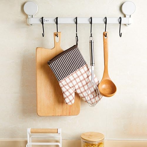 Miniatura 6 de 8 ganchos para colgar cajones en forma de S, ganchos de metal duradero para cocina, armario, baño, cajón, puerta de armario, puerta de armario para