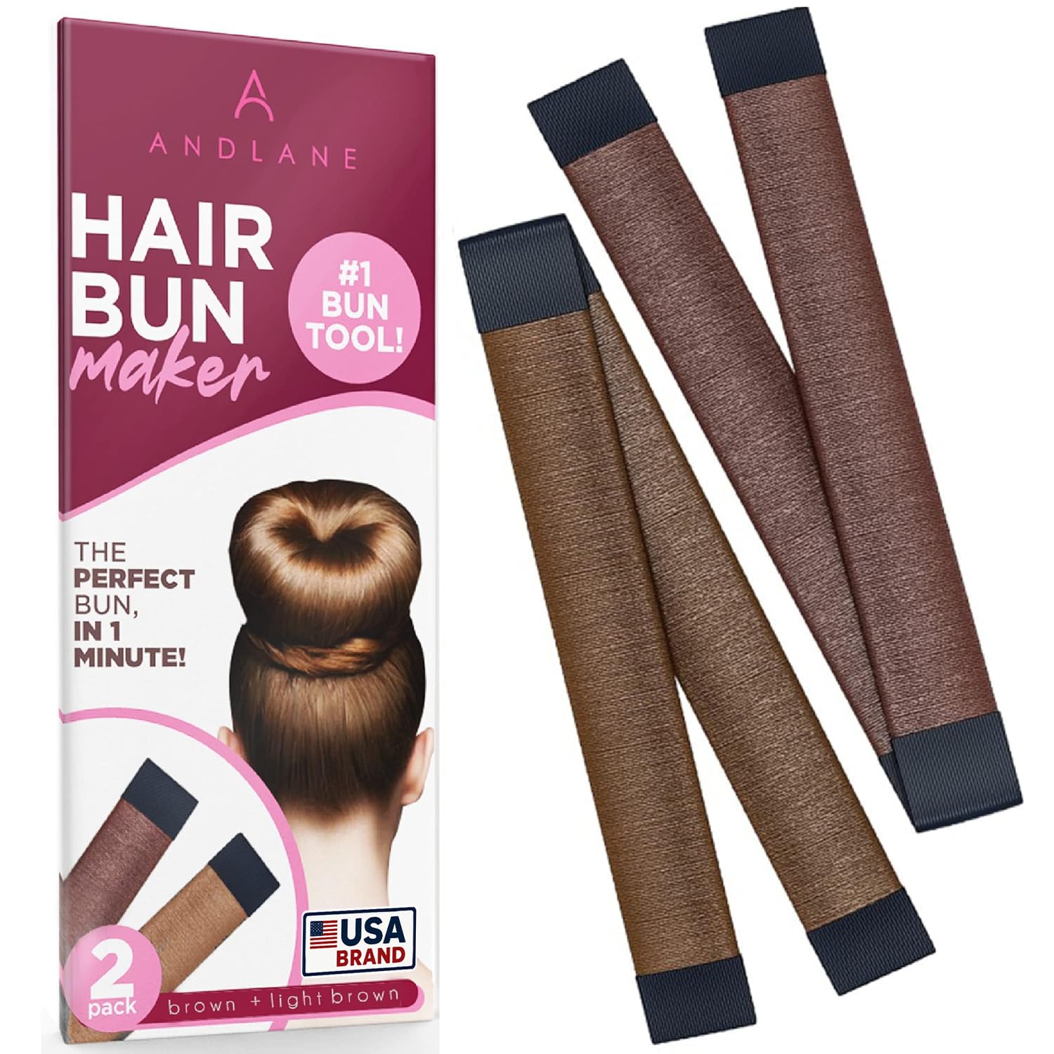 Andlane Hair Bun Maker - French Twist Wrap for Easy Styling