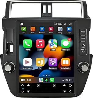 Car Radio for Toyota Land Cruiser Prado 2014-2017 Stereo 12.1 inch Tesla Style Touch Screen Android 13 Replacement Multimedia GPS Navigation 6G+128G FM SWC WiFi Bluetooth Head Unit