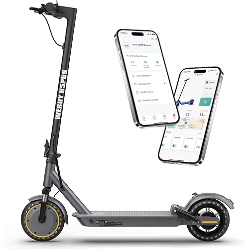 WERHY 10''/8.5'' Electric Scooter, 500/350W Powerful Motor, 22/19MPH Top Speed, 25/22/16 Miles Long Range, Folding E Scooter with Dual Braking for Teens and Adults