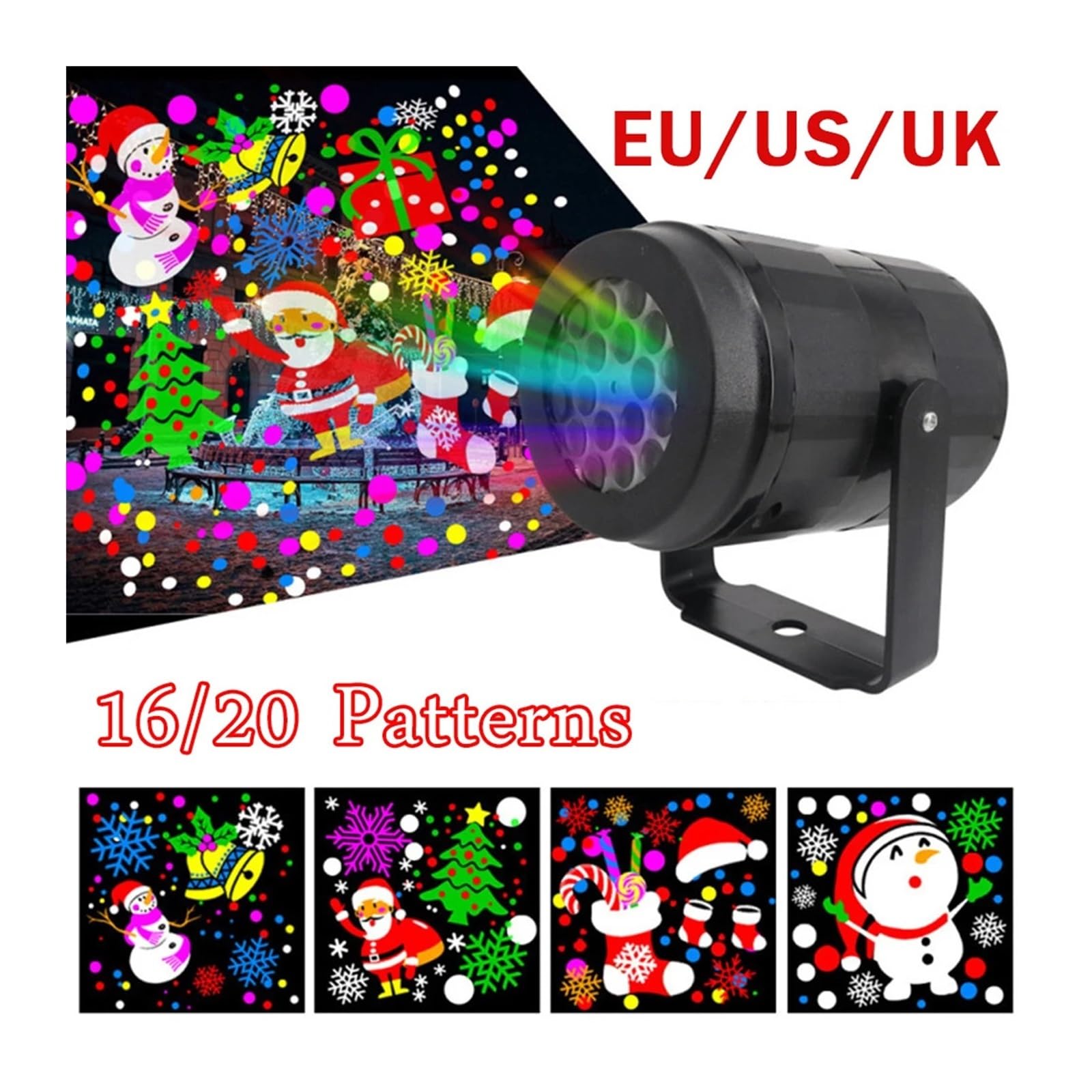 Projektorlicht, Halloween-Hologrammprojektor, LED-Projektor, Nachtlicht, Schneeflockenprojektor, Outdoor-Projektorlampe, 360° drehbar, Heim-, Weihnachts-, Fest- und Partydekoration für Hallo