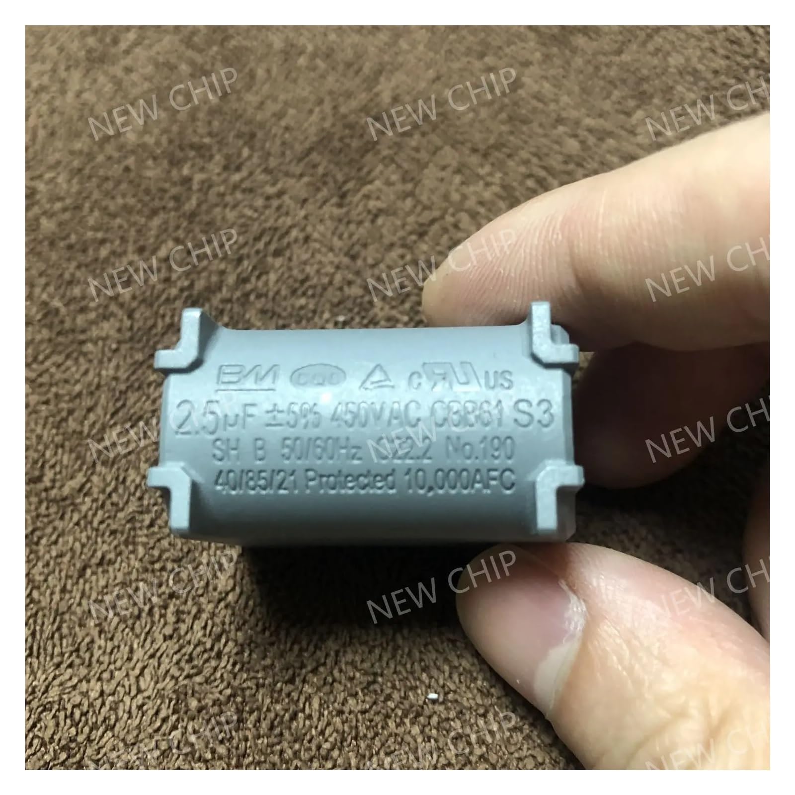 LIUCH 10 pz/Lotto BM CBB61 Condensatore a Film Condizionatore d'Aria Inne 1uF 1.2uF 1.5uF 2uF 2.5uF 3uF 3.5uF 4uF 4.5uF 5uF 450V Condensatore di Avviamento(5UF)