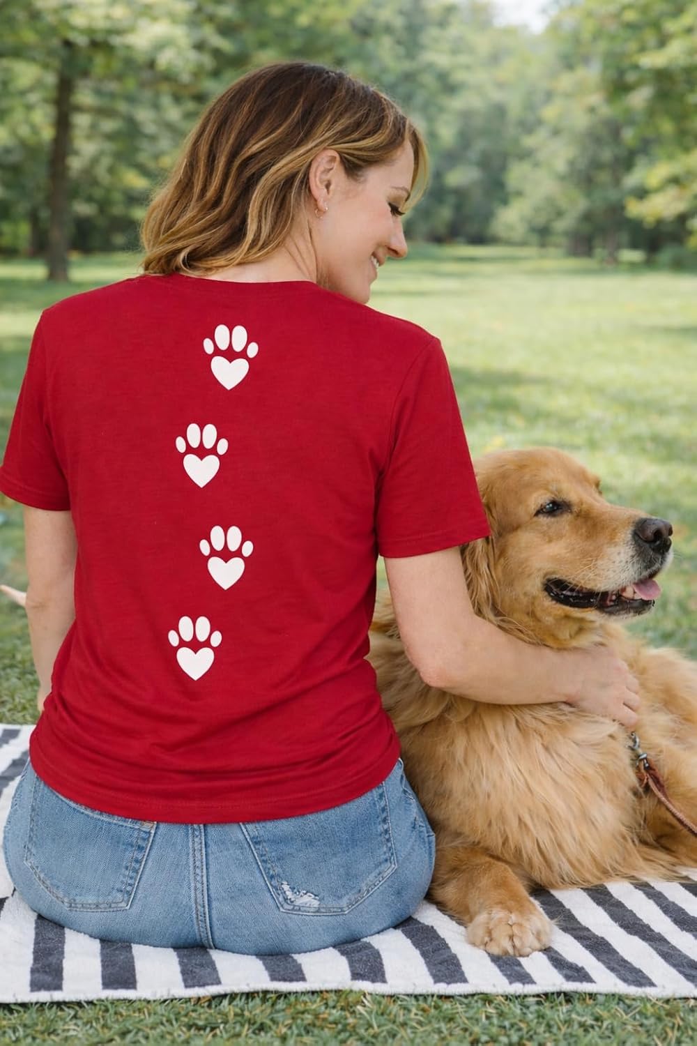 Dog Mom Shirt Life is Better with My Dogs Graphic Shirts for Women Casual Short Sleeve Crew Neck Dog Lover T-Shirt - Image 4