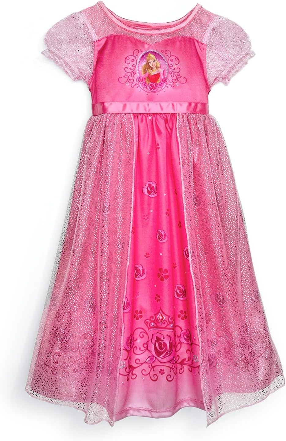 Girls' Princess Dress Nightgown, Fantasy Gown, Soft & Cute Pajamas for Kids