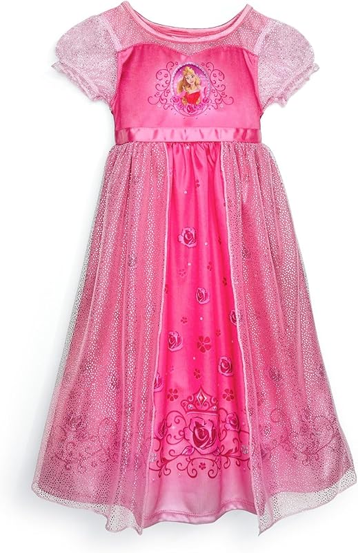 Girls' Princess Dress Nightgown, Fantasy Gown, Soft & Cute Pajamas for Kids