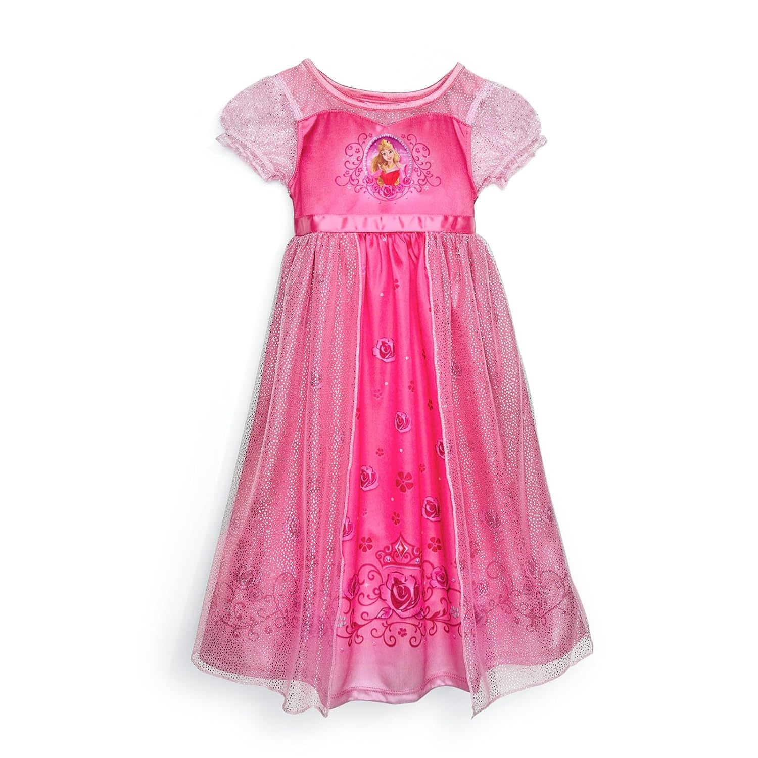 Disney Girls Princess Dress Nightgown Fantasy Gown Soft Cute Pajamas for Kids