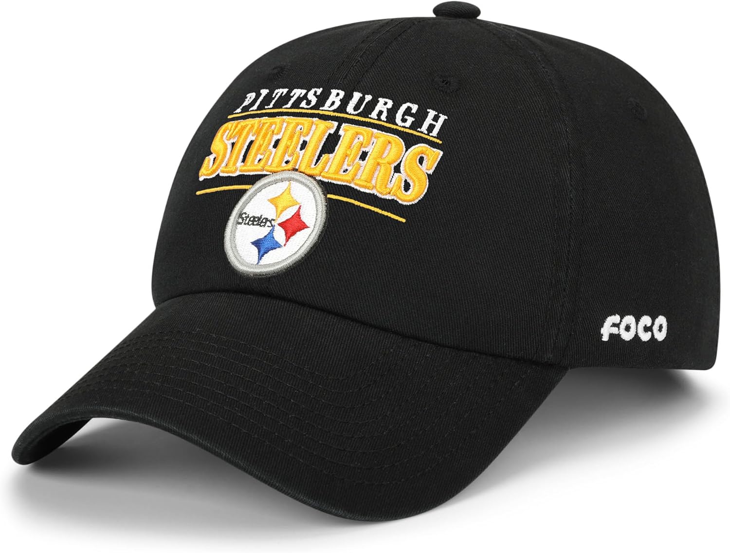 FOCO NFL Mens NFL Team Logo Signature Bars Casual Hat Caps