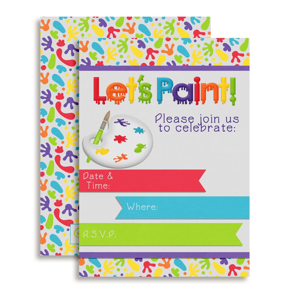 Amanda Creation Geburtstagseinladungen Mit Eis Am Stiel – 20 Karten + Umschläge, 12,7x17,8 Cm