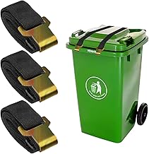 Trash Can Lid Lock, 3 Pieces Trash Can Lock, Pet Bin Lock, Adjustable Bear Proof Bin For Outdoor, Dogs, Bear