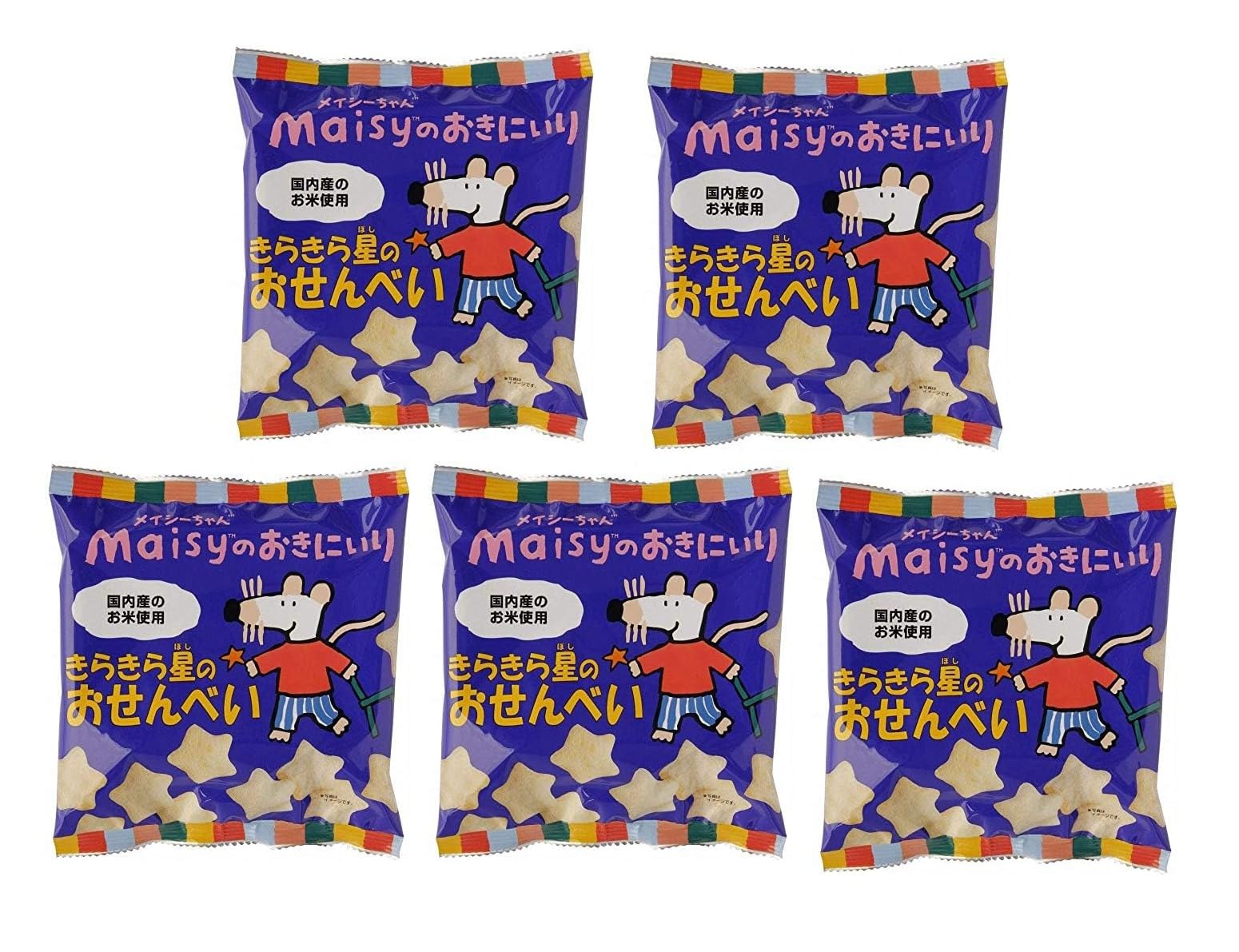 Amazon.co.jp: [創建社] きらきら星のおせんべい 40g×5 (対象年齢:1才