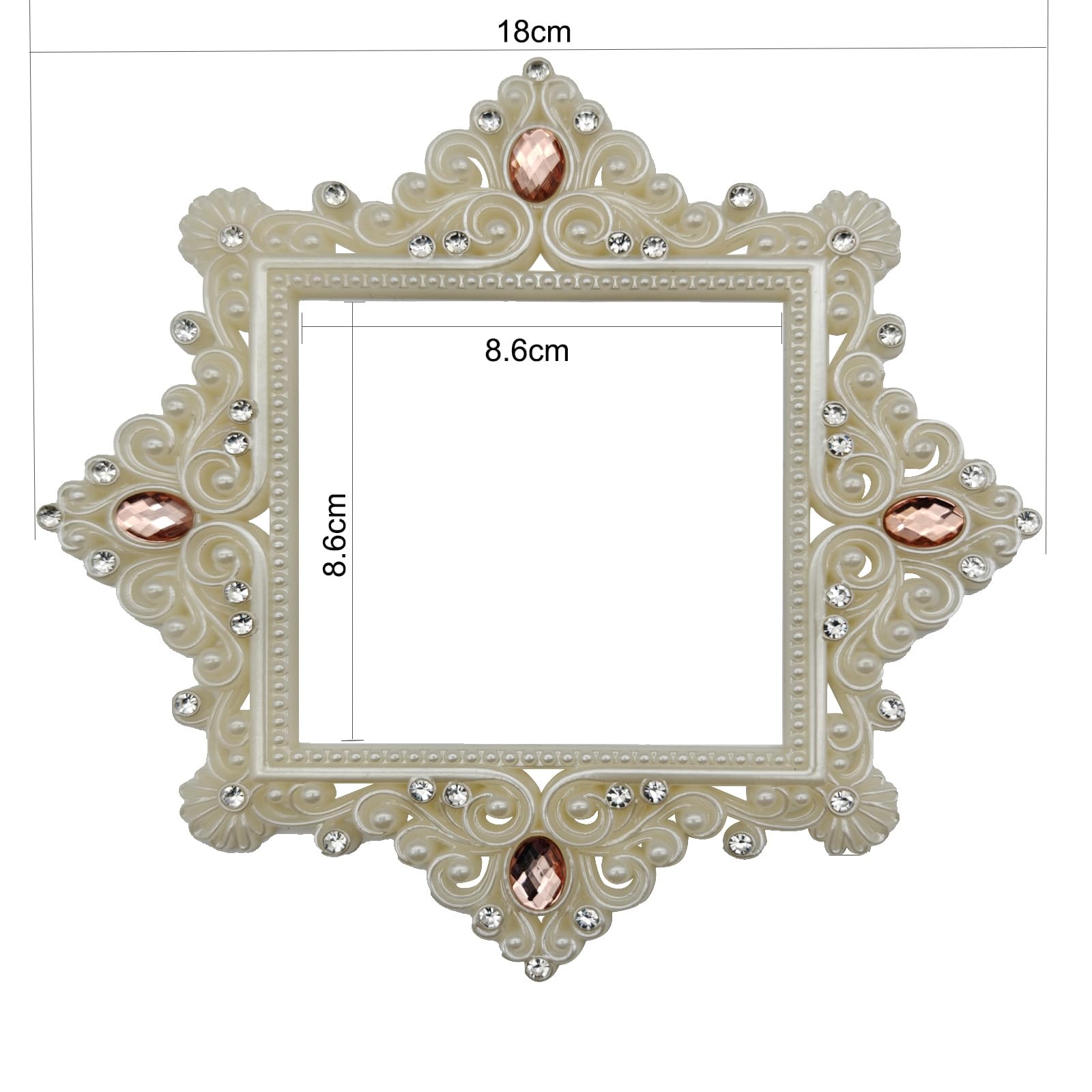 Lichi 2 Pack Rhinestone Light Switch Surround, Light Socket Surrounds, Light Switch Stickers for Home Decor - Diamond Shape - Image 2