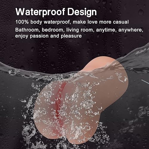 Miniatura 4 de Masturbador masculino 2 en 1 para adultos, juguetes sexuales para hombres, muñecas sexuales con piel texturizada de silicona realista 3D, 1.0