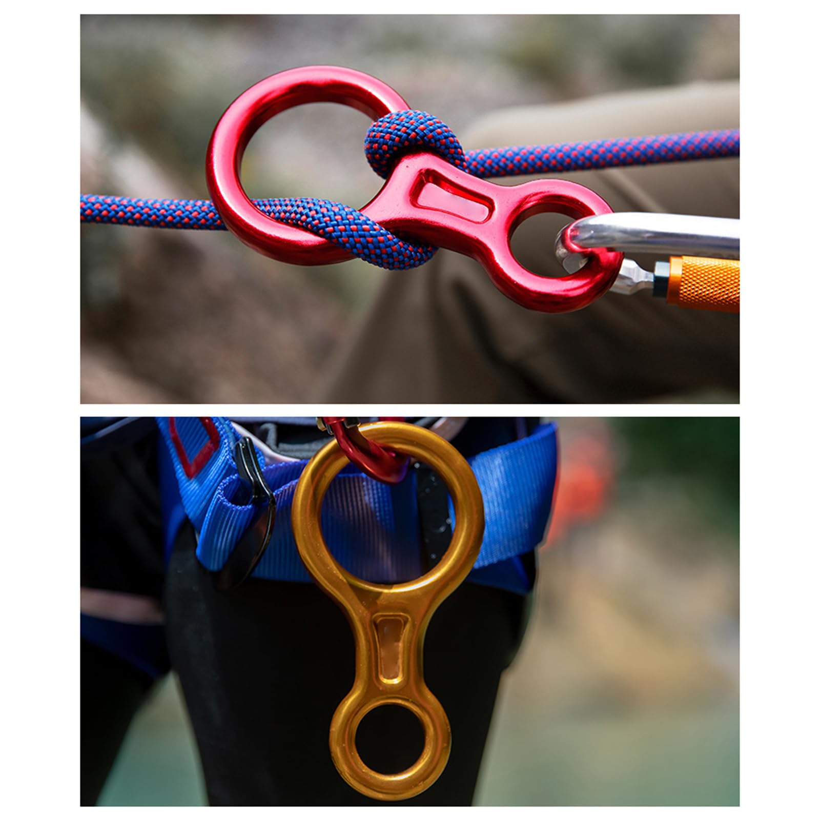 Descensor Figura 8 35 KN seguridad para escalada montañismo