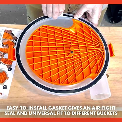 Miniatura 10 de Dustopper PRO, separador de polvo de bajo perfil para aspiradoras húmedassecas. Incluye codos de barrido de alto flujo de 90 grados y manguera de