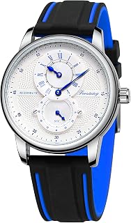 Herren-Armbanduhr, automatisch, mechanisch, selbstaufziehend, Sport-Chronograph, Silikon-Armbanduhr für Herren, Mode, Business, wasserdicht