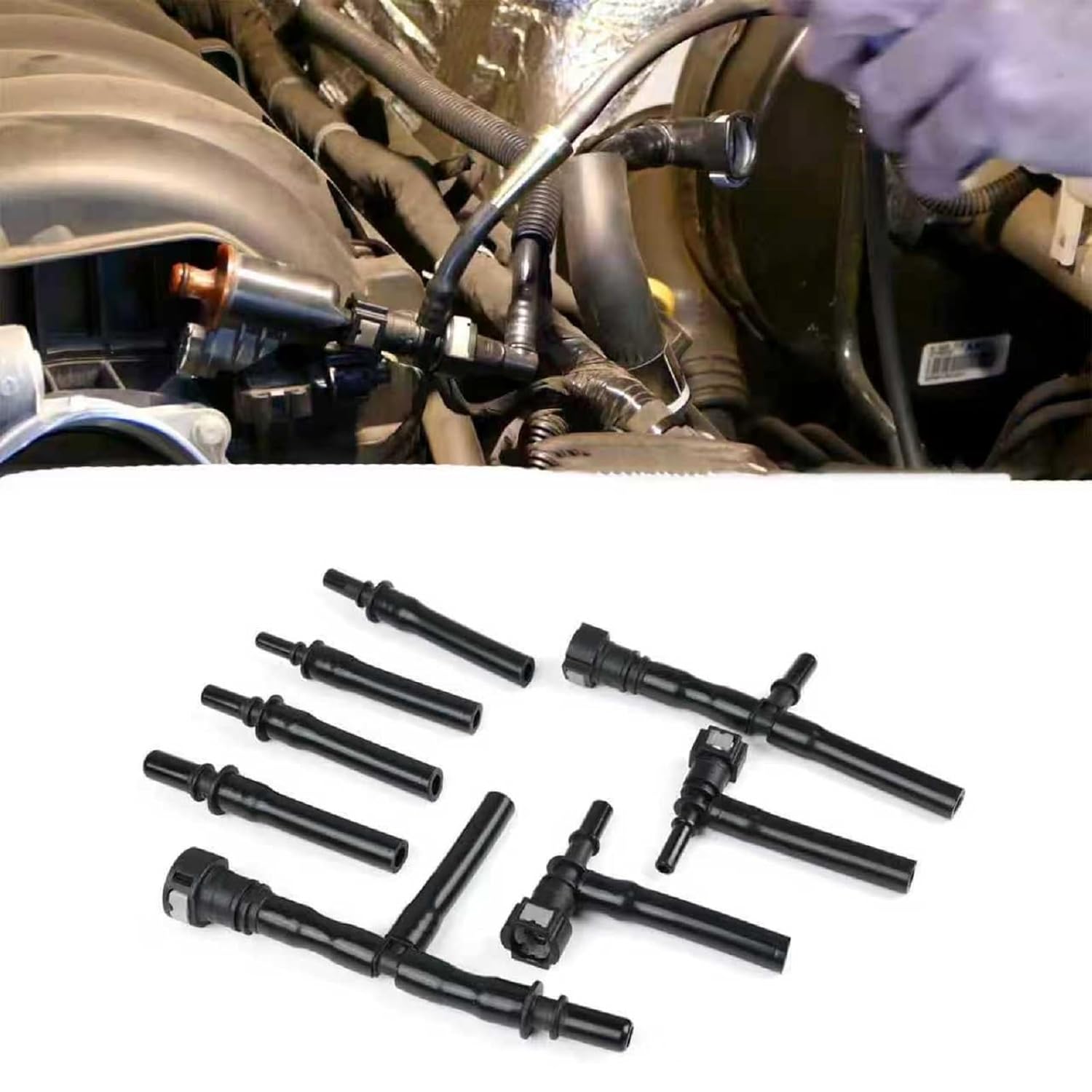 96-0190 Professional EVAP Leak Detection Kit, Universal Low-Pressure Adapter Set for Automotive Smoke Machine Diagnostics, Compatible with Most Cars & Light Trucks