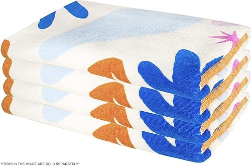 Miniatura 2 de Kendra Scott Toalla de piscinaplaya para mujer, toalla de tela de rizo gruesa y colorida de gran tamaño, terrazo multicolor