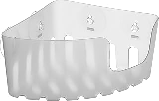 Tatay Standard Corner Storage Basket, Polypropylene, White, One Size