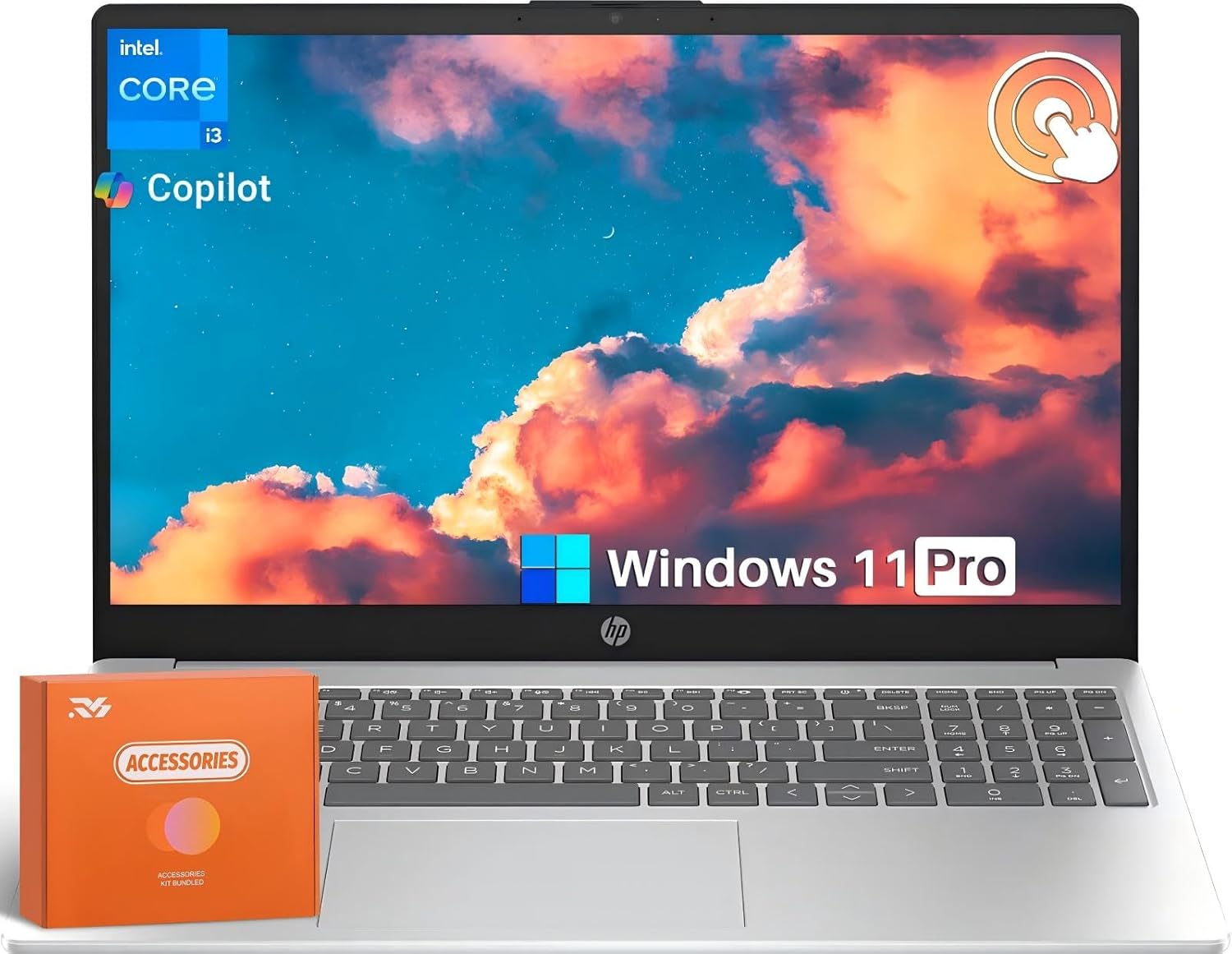 HP 2025 New 15.6" Touch-Screen Business Laptop