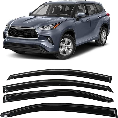 ZDKK 4 viseras de ventana, deflectores de ventilación para Corolla Sedan 2020-2023, protección contra la lluvia, el sol, el viento, viseras de