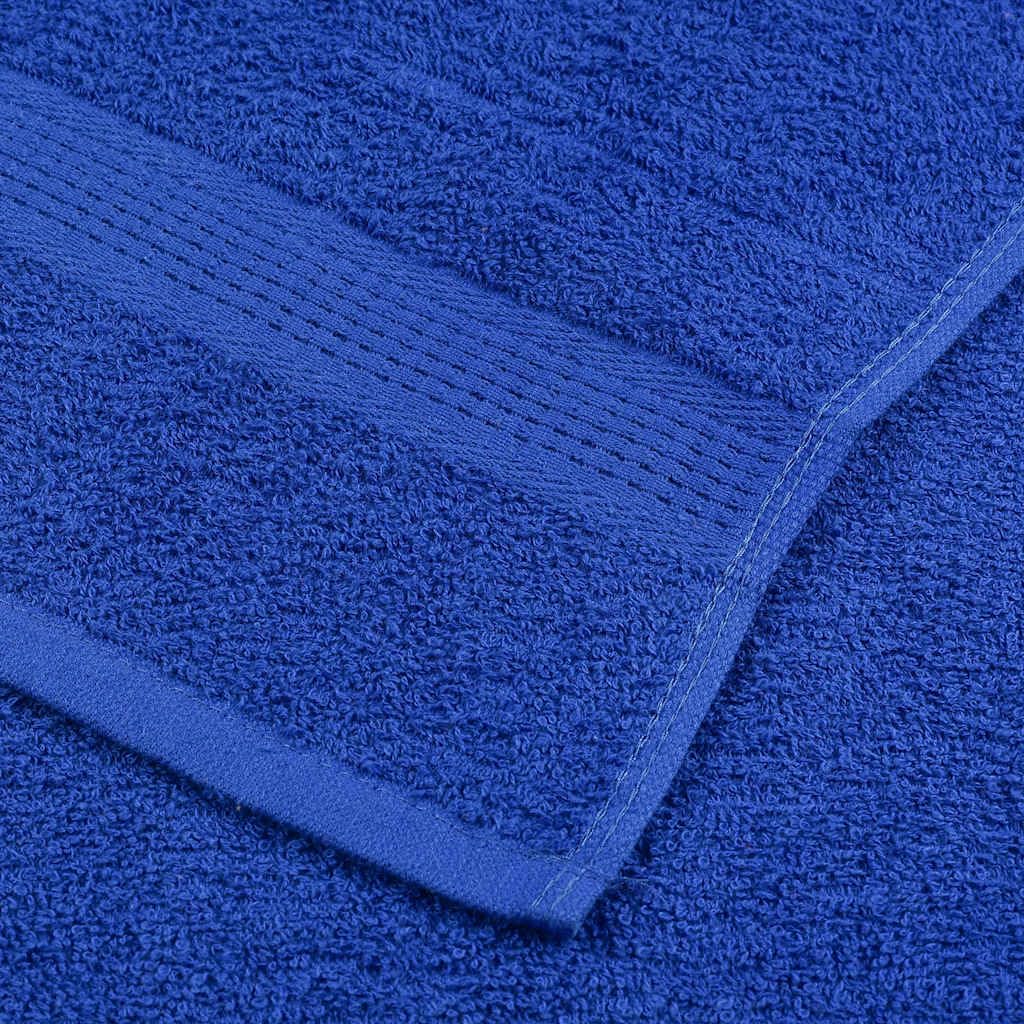 Frogn - Juego de toallas de baño (12 piezas, algodón, incluye manoplas, toallas de invitados y toallas de ducha), color azul