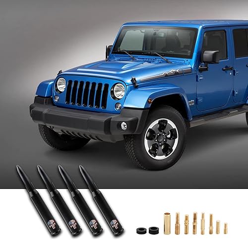 Miniatura 7 de TimNas 1 antena de bala para automóvil, camión, diseño de bandera estadounidense de calavera para GM Chevy Silverado 1500 2500 3500 HD Avalanche GMC