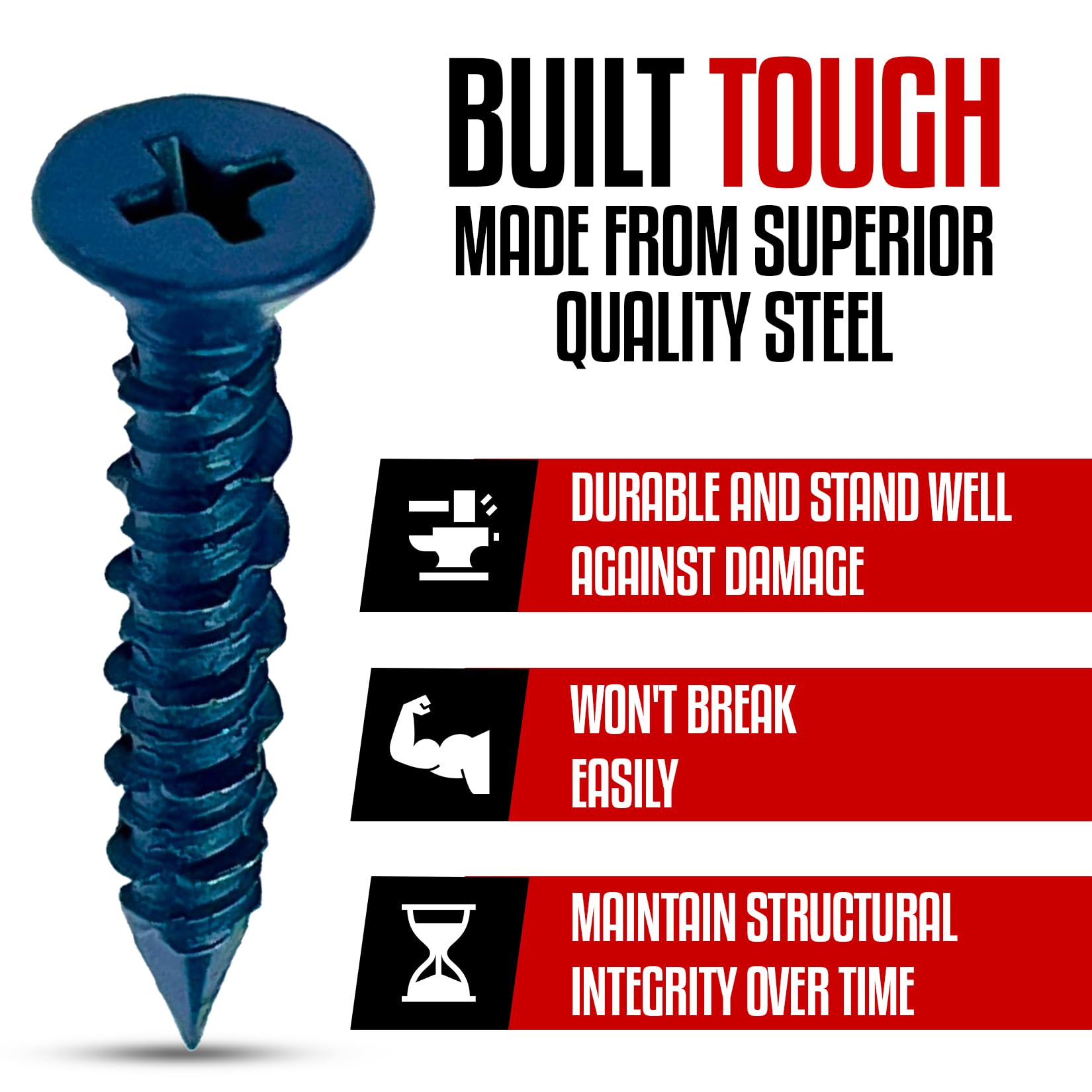 Amazon | Grrrgooo スクリュー 3/16 x 1-1/4インチ 穴あき六角