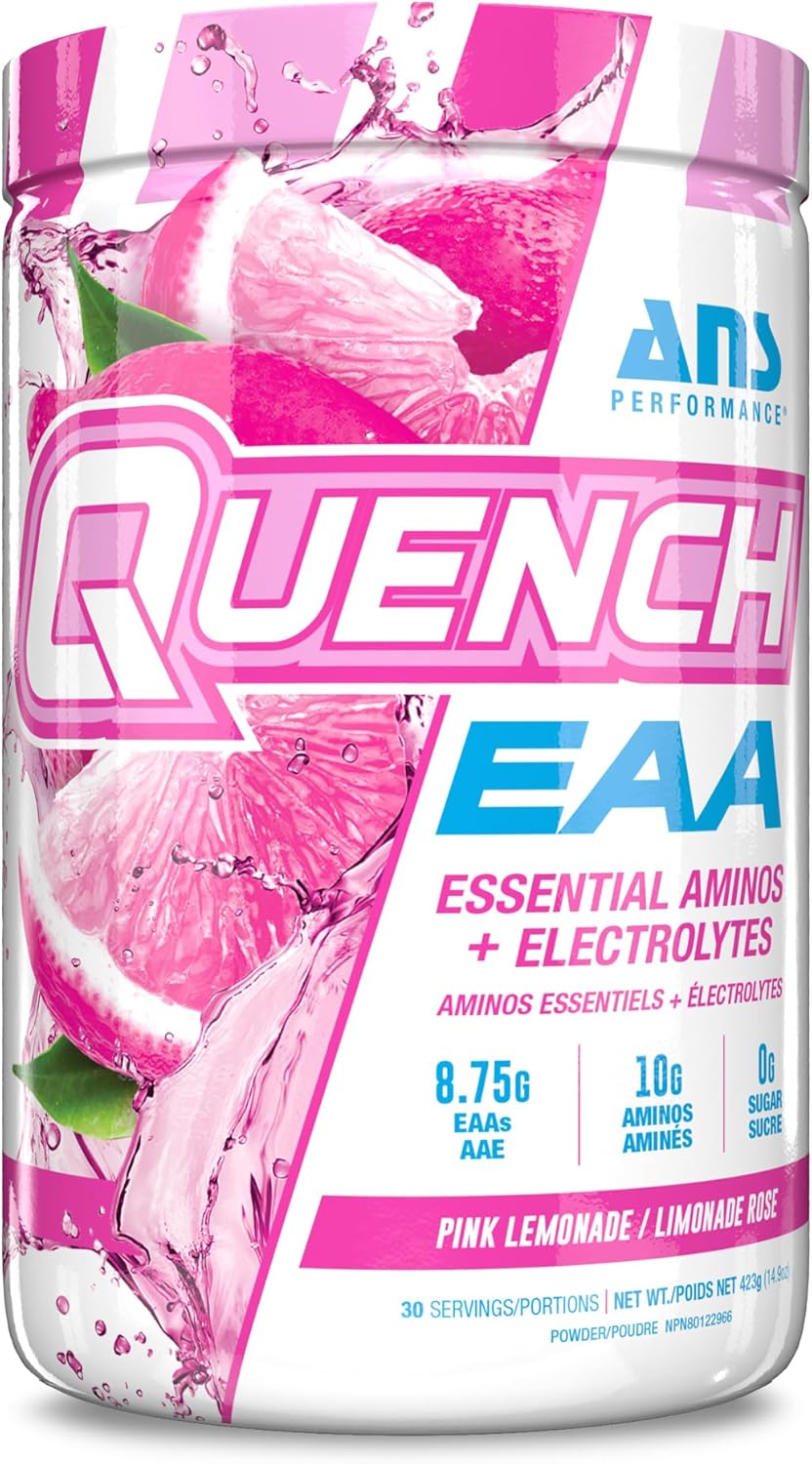 QUENCH EAA Aminos + Electrolytes Complete Blend of 9 EAAs 10g Total