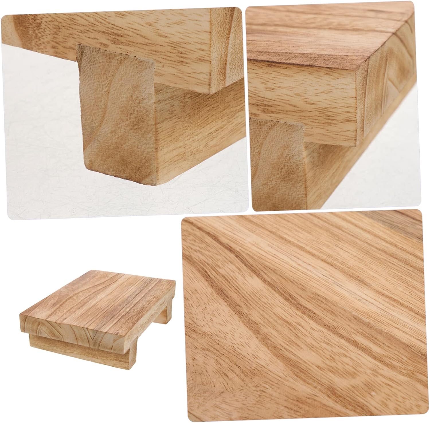Wooden Riser Stool Neutral Home Decor Soap Dispenser Tray for Kitchen Counter