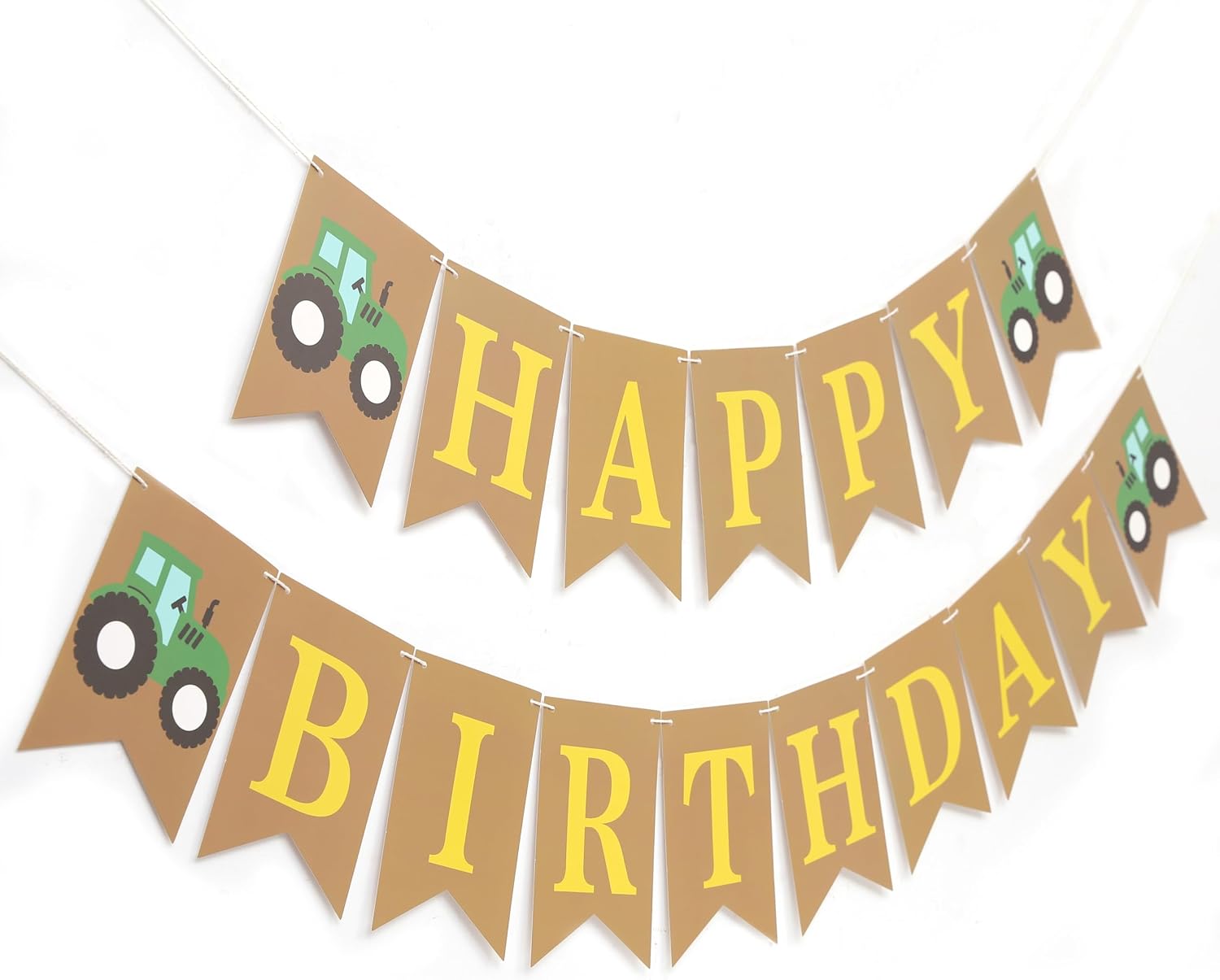 Tractor One Happy Birthday Banner,Tractor First/1st Birthday Party Decor