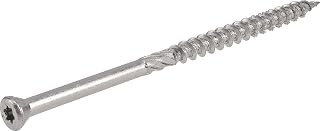 48642 Trim Screws, #8 x 3", Premium Outdoor Trim Screws, Rust Resistant, Stainless Steel, 1lb Box, 103 pcs