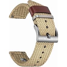torbollo Quick Release Watch Bands - Choice of Color and Width 18mm, 20mm, 22mm or 24mm Watch Straps, Quality Nylon Strap and Sturdy Brushed Buckle, 22mm / Large Wrist 7.1-8.9, no.