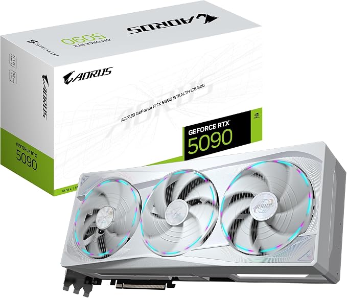 GIGABYTE NVIDIA Geforce RTX5090 搭載 グラフィックボード GDDR7 32GB ギガバイト 【国内正規代理店品】 GV-N5090AORUSST ICE-32GD