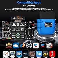 Vista 5 de NEXAS NexLINK Bluetooth OBD2 Scanner for Car - Check Engine Light Code Reader with Live Data & Performance Test, Wireless Diagnostic Scan Tool with