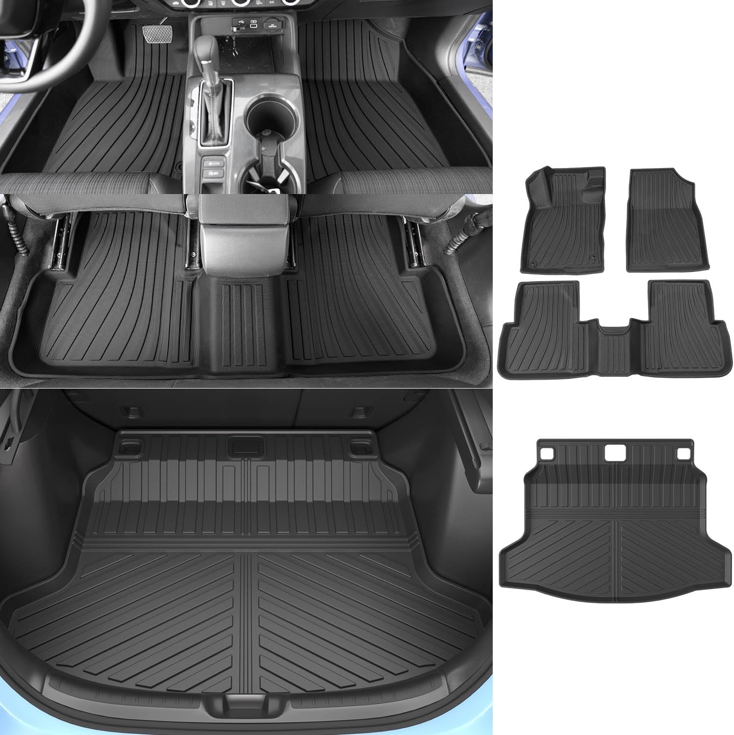xipoqix Floor Mat Compatible with 20212024 Jeep Wrangler