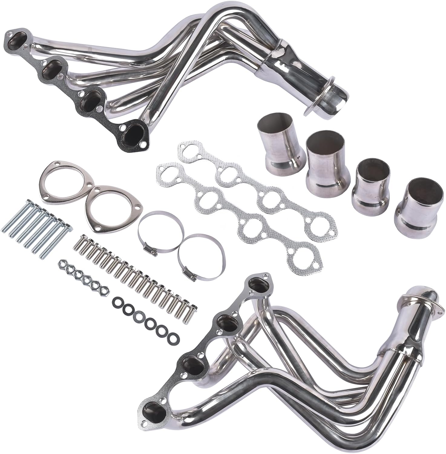 Headers with Metal Gasket Replacement for FORD F100 1969-1979 5.0L RWD 302, Stainless Steel