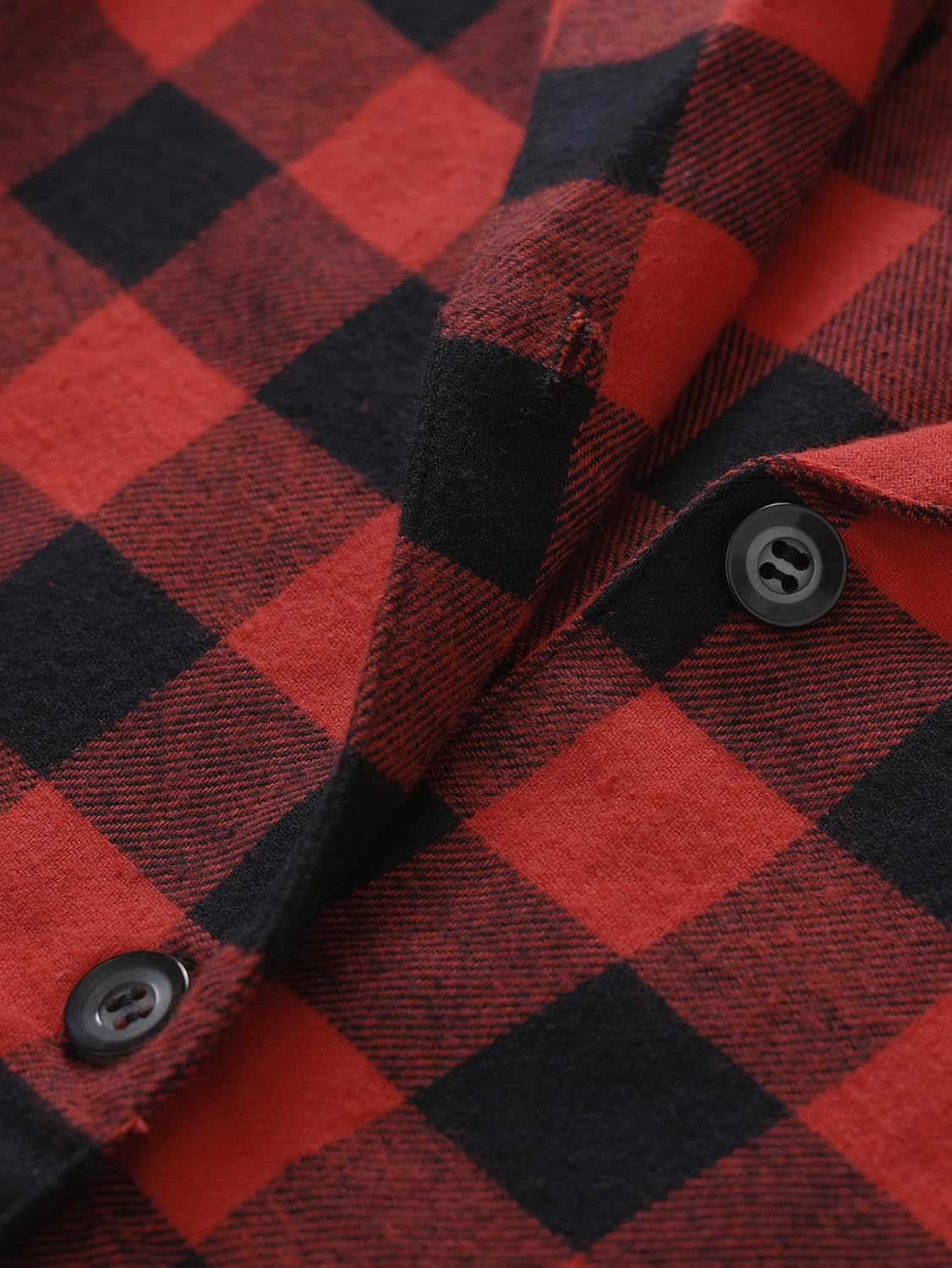 Latuza Women's Petite Cotton Flannel Pajama Set Petite Size Button Up PJs - Image 5